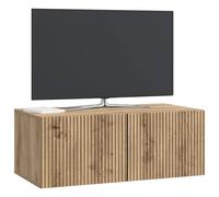 vidaXL Meuble TV Mural Montage Mural Chêne Artisanal 78,5 x 41 x 30 cm, Meuble TV Mural élégant et rectangulaire, avec Grand Rangement pour Vos divertissements, système Moderne pour Maisons