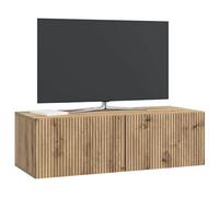 vidaXL Meuble TV Mural Montage Mural Chêne Artisanal 98 x 41 x 30 cm, Meuble TV Mural élégant et rectangulaire, avec Grand Rangement pour Vos divertissements, système Moderne pour Maisons