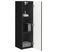 vidaXL Meuble TV Mural Noir 30 x 31 x 100 cm Bois d'ingénierie, Salon Moderne, Meubles Gain de Place, Meuble TV Mural, Console média stylée