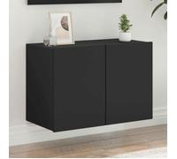 vidaXL Meuble TV mural noir 60x30x41 cm 836940