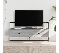 vidaXL Meuble TV mural Sonoma gris 100,5x30x51 cm bois d'ingénierie 833461