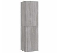 vidaXL Meuble TV mural Sonoma gris 30,5 x 30 x 110 cm