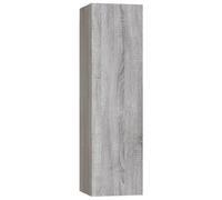 vidaXL Meuble TV Mural, Armoire de Télévision Suspendue, Colonne avec Rangement, Meuble Télé de Salon, Moderne, Sonoma Gris Bois d'Ingénierie