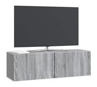 vidaXL Meuble TV Mural Sonoma Gris 98 x 31 x 30 cm Bois d'ingénierie, Meuble TV Mural élégant et rectangulaire, avec Grand Rangement pour Vos divertissements, système Moderne pour Maisons