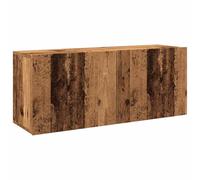 vidaXL Meuble TV mural Vieux bois 100x30x41 cm - Support TV, Console média - Marron