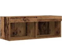 vidaXL Meuble TV mural vieux bois 80 x 30 x 30 cm Bois composite