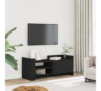 vidaXL Meuble TV Noir 100x35x40 cm Bois d'ingénierie, Support TV, Buffet TV, Meuble multimédia, Banc TV, Armoire HiFi, Centre de Divertissement