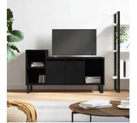 vidaXL Meuble TV Noir 100x35x55 cm Bois d'ingénierie 831325