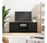 Vidaxl Meuble Tv Noir 102x30x37,5 Cm Bois D'ingénierie Multicolore