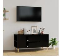 vidaXL Meuble TV Noir 102x44,5x50 cm Bois d'ingénierie 819597