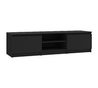 vidaXL Meuble TV Noir 140x40x35,5 cm Aggloméré