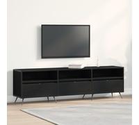 vidaXL Meuble TV Noir 150x30x44,5 cm en bois d'ingénierie