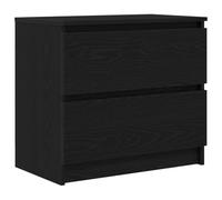 vidaXL Meuble TV 861779 noir 60x35x54 cm bois d'ingénierie