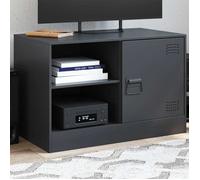 Vidaxl Meuble Tv Noir 67x39x44 Cm Acier Noir
