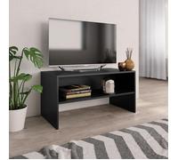 Vidaxl Meuble Tv Noir 80 X 40 X 40 Cm Aggloméré Noir