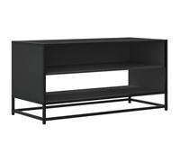 Vidaxl Meuble Tv Noir 91x40x46 Cm Bois D'ingénierie Et Métal Multicolore