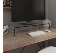 Vidaxl Meuble Tv/Pour Moniteur 70x30x13 Cm Verre Transparent