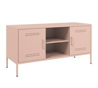 vidaXL Meuble TV Rose 100,5x39x50,5 cm Acier