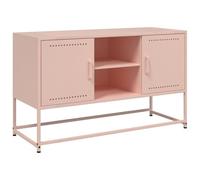 vidaXL Meuble TV 100,5 x 39 x 60,5 cm rose en acier