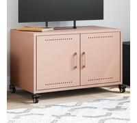 Vidaxl Meuble Tv Rose 68x39x43,5 Cm Acier Multicolore