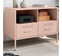 Vidaxl Meuble Tv Rose 68x39x50,5 Cm Acier Multicolore