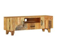 Vidaxl Meuble Tv Sculpté À La Main 120x30x40 Cm Bois De Récupération Marron