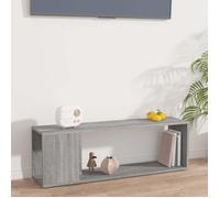 vidaXL Meuble TV Sonoma gris 100x24x32 cm Bois d'ingénierie 816036