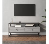 vidaXL Meuble TV Sonoma gris 100×35×45 cm Bois d'ingénierie 826308