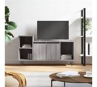 vidaXL Meuble TV Sonoma gris 100x35x55 cm Bois d'ingénierie831322 Gris G