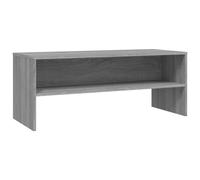 Vidaxl Meuble Tv Sonoma Gris 100x40x40 Cm Bois D'ingénierie Marron