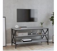 Vidaxl Meuble Tv Sonoma Gris 100x40x50 Cm Bois D'ingénierie Marron
