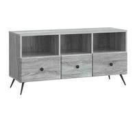 vidaXL Meuble TV Sonoma gris 102 x 34,5 x 50 cm Bois d'ingénierie 895601