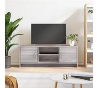 vidaXL Meuble TV sonoma gris 102x30x37,5 cm bois d'ingénierie823259 Gris G