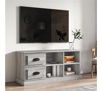 Vidaxl Meuble Tv Sonoma Gris 102x35,5x47,5 Cm Bois D'ingénierie Multicolore