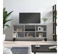 Vidaxl Meuble Tv Sonoma Gris 103,5x30x50 Cm Bois D'ingénierie Gris
