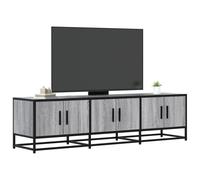 Vidaxl Meuble Tv Sonoma Gris 150x35x41 Cm Bois D'ingénierie Et Métal Multicolore