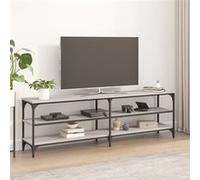 vidaXL Meuble TV sonoma gris 160x30x50 cm bois d'ingénierie