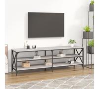 Vidaxl Meuble Tv Sonoma Gris 160x40x50 Cm Bois D'ingénierie Marron
