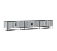 vidaXL Meuble TV Sonoma Gris 240x35x41 cm Bois d'ingénierie, Support TV, Buffet TV, Meuble multimédia, Banc TV, Meuble HiFi, Centre de Divertissement