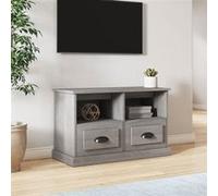 vidaXL Meuble TV Sonoma Gris 80x35x50 cm Bois d'ingénierie
