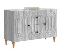 vidaXL Meuble TV Sonoma Gris 89 x 34,5 x 60 cm Bois d'ingénierie, Meuble de Salon Tendance, Design rectangulaire, Buffet Pratique, Grand Rangement, unité média Moderne, Bois reconstitué