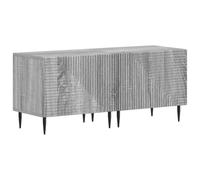 vidaXL Meuble TV Sonoma Gris Bois d'ingénierie, Meuble TV Moderne, Console résistante à l'humidité, Rangement stylé pour Salon, Design Compact & Organisation Pratique