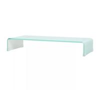 vidaXL Meuble TV/Support pour moniteur 80x30x13 cm verre vert