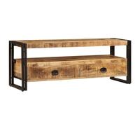 vidaXL Meuble TV Support TV Armoire de Télévision Bois Massif de Manguier