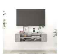 vidaXL Meuble TV suspendu Gris béton 100x30x26,5 cm Aggloméré