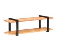 vidaXL Meuble TV Table Basse Buffet Centre de Divertissement Salon Salle de Séjour Maison Intérieur 130x40x40 cm Bois d'Acacia Solide