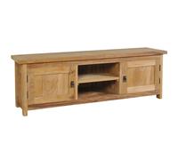 vidaXL Meuble TV Teck massif 120 x 30 x 40 cm