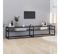Vidaxl Meuble Tv Transparent 200x40x40,5 Cm Verre Tremp¿¿ Multicolore