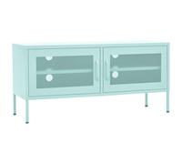 vidaXL Meuble TV Vert menthe 105x35x50 cm Acier