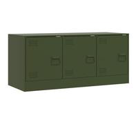 Vidaxl Meuble Tv Vert Olive 99x39x44 Cm Acier Vert